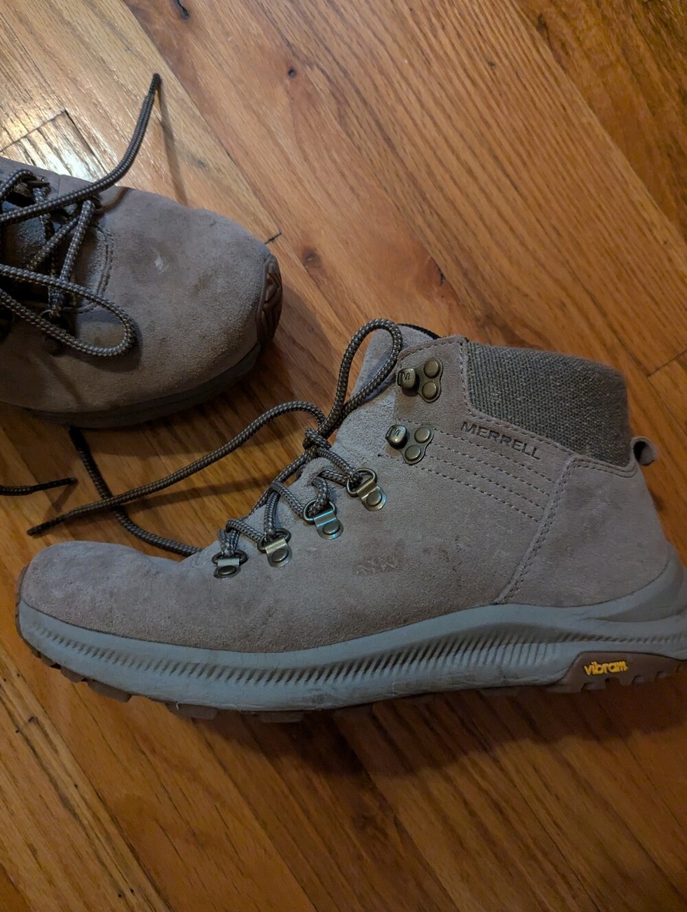 Merrell Gray Suede Waterproof Hiking Boot
